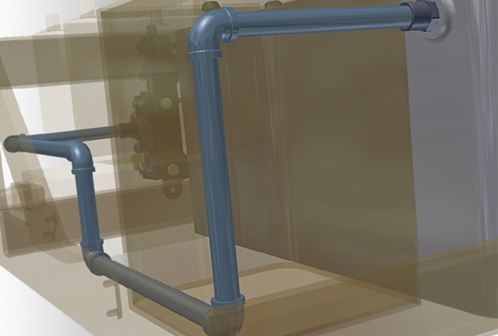 Crie diferentes sistemas de tubulações com CAD Inventor
